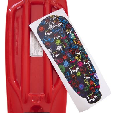 Fish Skateboards penny 22" - Красный 57 см Светятся колеса пенни борд (FL15)