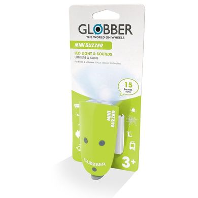 Фонарик звонок на самокат Globber Mini Buzzer Green (smj247)