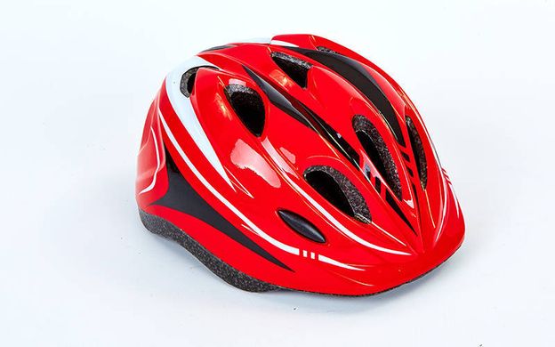 Шлем защитный подростковый - Красный р.L 54-56 см (SH-3-7)