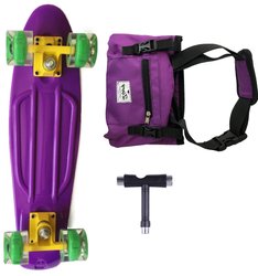 Комплект Zippy Skateboards 22" Pastel - Фіолетовий
