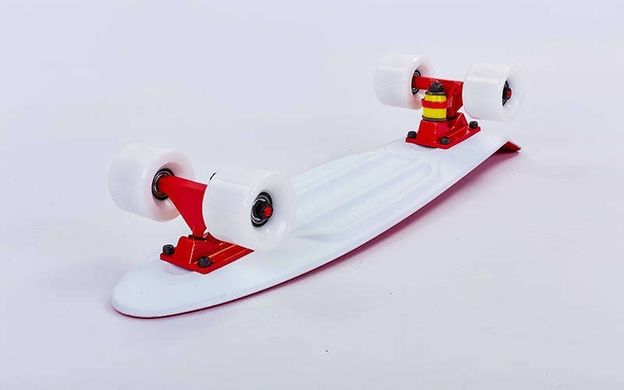 Fish Skateboards Red/White 22.5" - Червоний/Білий 57 см Twin пенні борд (FSTT8)
