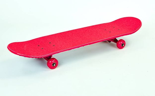Скейтборд дерево - Color series 79 см - Рожевий / Дівчина