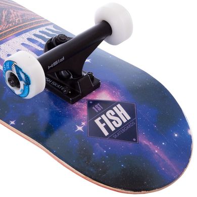 Скейтборд дерев'яний канадський клен для трюків Fish Skateboards - UFO-EYE 79см (sk88)