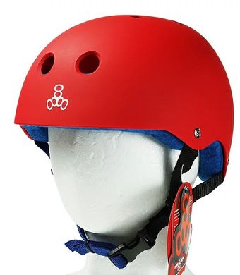 Шолом захисний Triple8 Sweatsaver Helmet - United Red р. XL 58-61 см (mt4194)