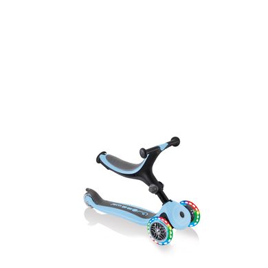 Детский самокат 3в1 Globber GO-UP Foldable Plus Lights Pastel Blue (smj168)