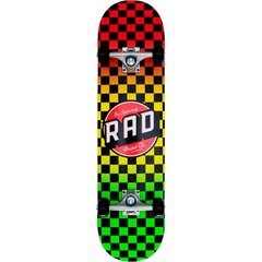 Скейтборд RAD Checkers Complete Rasta Fade 7.5" Дюймов (cr2321)