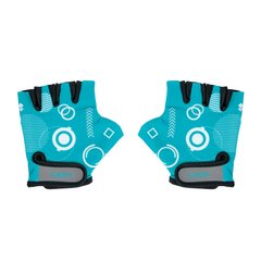Детские перчатки на самокат Globber XS 2+ Teal - Shapes (smj241)