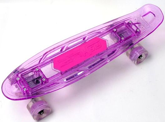 Fish Skateboards 22,5"- Led/music - Фиолетовый