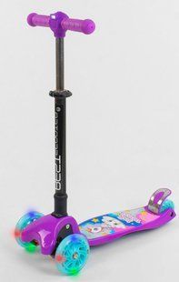 Трехколесный самокат Best Scooter Maxi с фонариком - Пони (bs101)