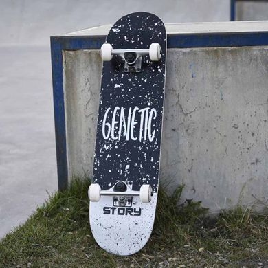 Скейтборд детский Story Genetic Black 8" дюймов (smj941)