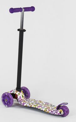 Трехколесный самокат Best Scooter MAXI PRINT - Цветы Дрим (sc518)