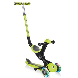 Детский самокат 5в1 Globber GO-UP Deluxe Lights Green (smj109)