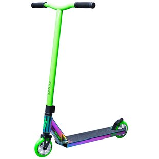 Трюковой самокат Crisp Surge Stunt Scooter - Neochrome Green 110 мм (se4831)