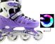 Детские ролики с защитой Scale Sport фиолетовые размер 34-37 (rs132)