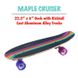 Пенні борд круізер дерев'яний Wipeout Skateboard Rainbow (fm3114)
