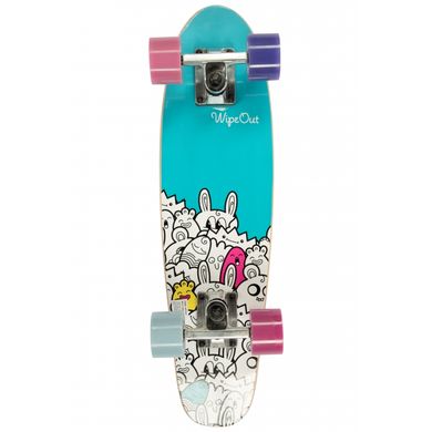 Пенни борд круизер деревянный Wipeout Skateboard Monsters (fm3115)