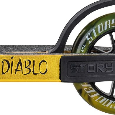 Самокат трюковой Story Diablo Stunt Scooter Gold 100 мм (nkx172)