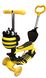 Трехколесный Самокат Беговел детский Scooter 5в1 - С родительской ручкой и сидушкой - Yellow/ Пчелка (dcb1115)