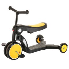 Детский Самокат Велосипед Scooter Трансформер 3в1 - Желтый (sc032)