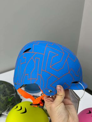 Захисний дитячий шолом Meteor Blue/Orange р. S 48-52 см (cr2430)