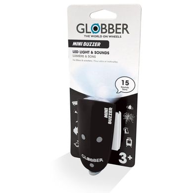 Ліхтарик дзвінок на самокат Globber Mini Buzzer Black (smj246)
