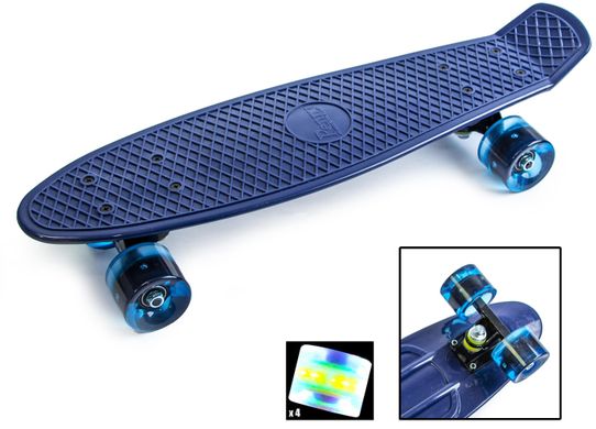 Zippy Board penny 22" - Dark-Blue 54 см Светятся колеса пенни борд (ZL8-111)
