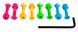 Болты для скейта Sushi Bolts Coloured 8 шт - 1 inch  (sk4025)