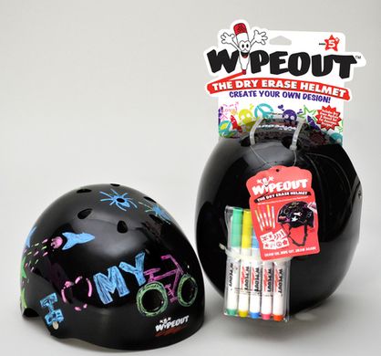 Шлем детский защитный Wipeout Черный р. M (mt5629)