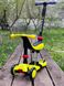 Триколісний самокат 5в1 дитячий батьківська ручка/ з пружинами Maraton Credo - Жовтий (sa3871)