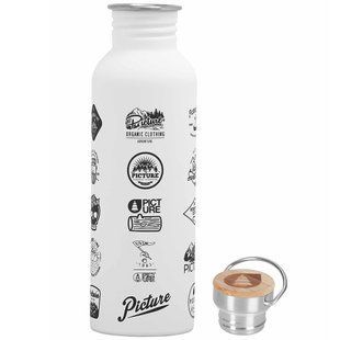 Пляшка для води Picture Organic Hampton white logos (ks119)