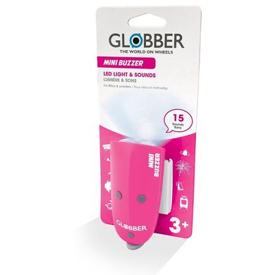 Фонарик звонок на самокат Globber Mini Buzzer Pink (smj248)