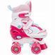 Дитячі ролики квади Raven Lia Pink LED розмір 30-33 (smj604)
