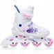 Розсувні дитячі ролики Raven Meia White/Pink LED розмір 35-38 (nkx459)