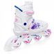 Розсувні дитячі ролики Raven Meia White/Pink LED розмір 35-38 (nkx459)