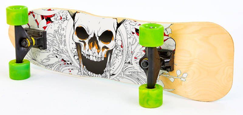 Круізер дерев'яний скейтборд Dead Series - Череп 70 см (kn773)