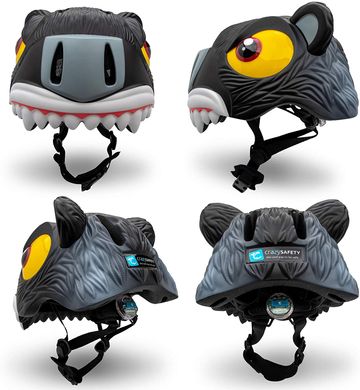 Захисний шлем Crazy Safety Чорний Тигр (zc622)