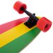 Лонгборд оригінал Fish Skateboards 40" - Rasta 100 см (ln129)