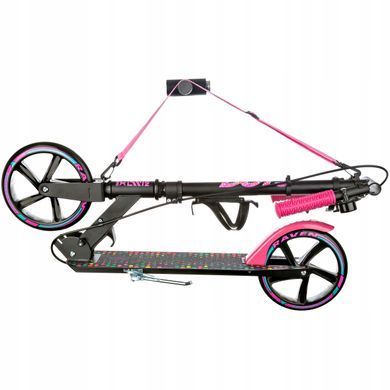 Двухколесный детский самокат Raven Dots Black 200 мм (smj883)