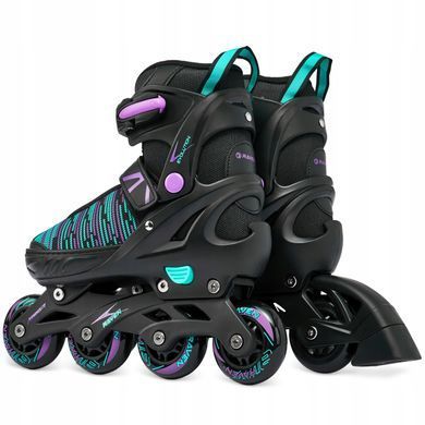 Розсувні ролики Raven Cande Black/Mint/Violet розмір 38-41 (zh429)