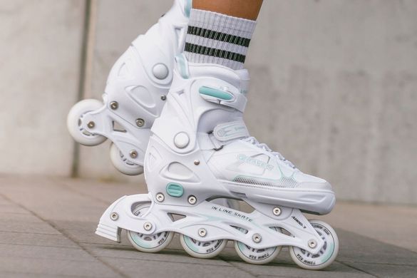 Раздвижные ролики Raven Spirit White/Mint размер 33-36 (smj633)