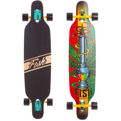 Лонгборд оригинал Fish Skateboards 38" - Rasta FreeRide 96 см (ln130)