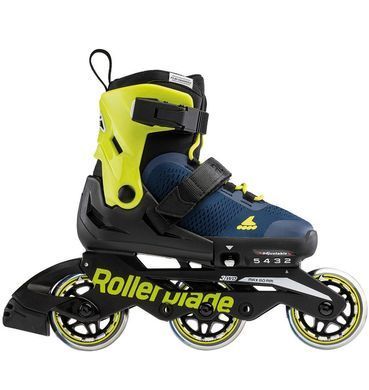 Дитячі ролики Rollerblade Microblade 3WD blue royal-lime розмір 33-36.5 (smj817)