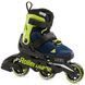 Дитячі ролики Rollerblade Microblade 3WD blue royal-lime розмір 33-36.5 (smj817)