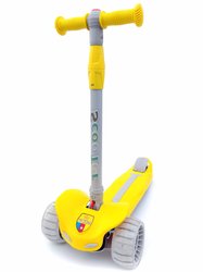 Триколісний Самокат дитячий Scooter Pastel SMART - Жовтий (sw213)