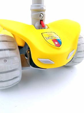 Триколісний Самокат дитячий Scooter Pastel SMART - Жовтий (sw213)