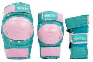 Комплект защиты для роликов SFR Star Jr pink-green р. S (smj859)