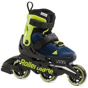 Дитячі ролики Rollerblade Microblade 3WD blue royal-lime розмір 36.5-40 (smj818)