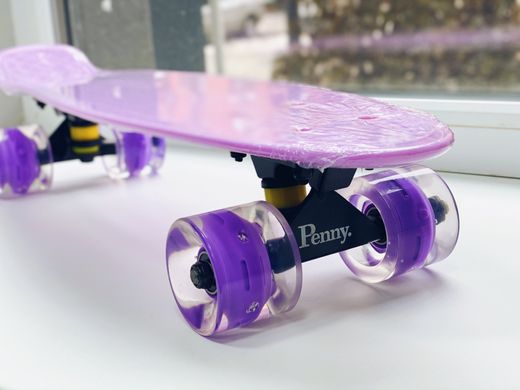 Zippy Board penny PRO 22 "- Lilac 54 см Світяться колеса пенні (zl-m111)