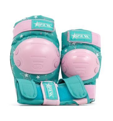 Комплект защиты для роликов SFR Star Jr pink-green р. M (smj860)
