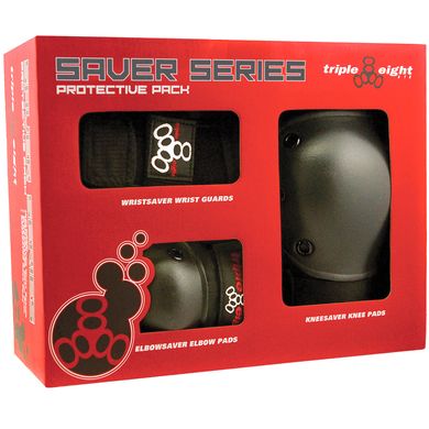Комплект захисту Triple8 Saver Series 3-Pack Black р. S (sh8452)